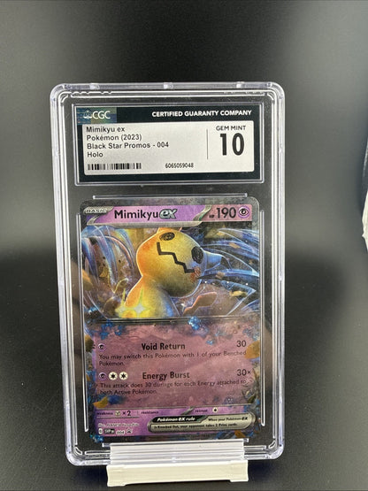 Pokemon TCG: Mimikyu ex 004 Sv: Scarlet & Violet Promo Cards Holo CGC 10