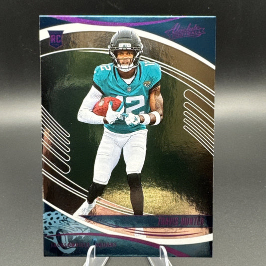 Travis Hunter Rookie RC 2025 Absolute Football Card #186 Jacksonville Jaguars