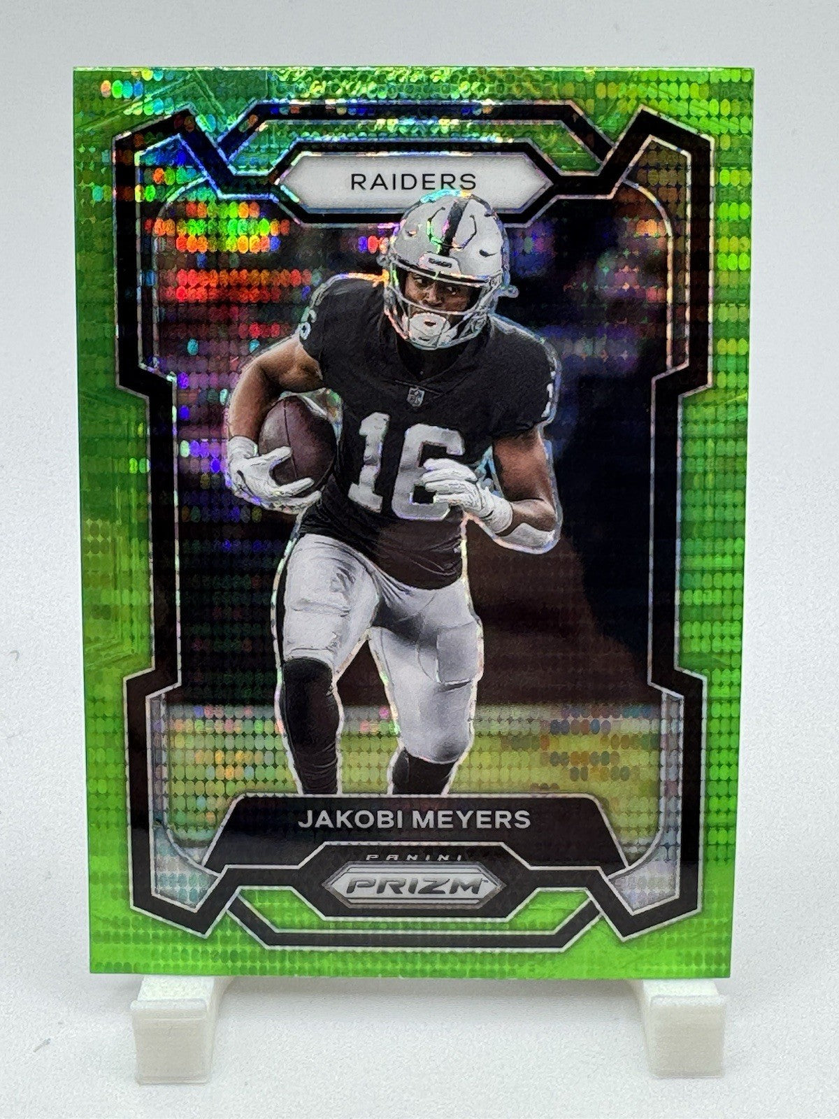 2024 Prizm Jakobi Meyers Neon Green Pulsar #151 Raiders