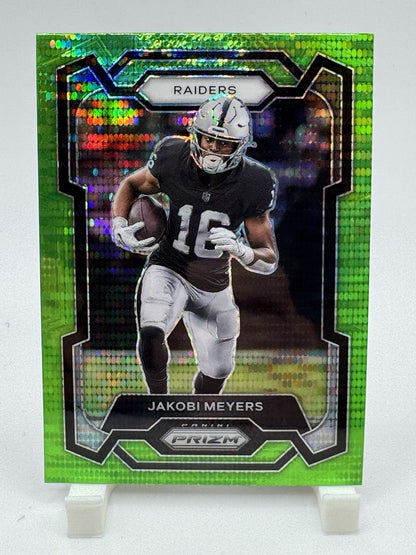 2024 Prizm Jakobi Meyers Neon Green Pulsar #151 Raiders