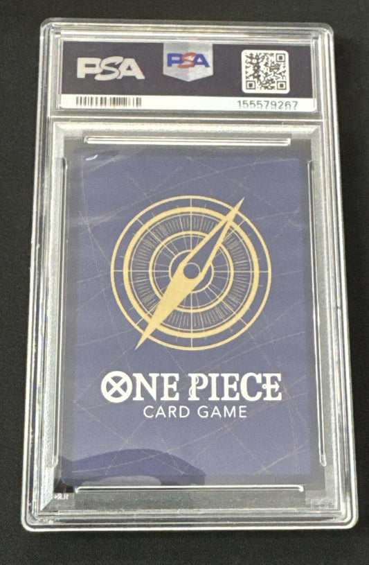 Bandai One Piece CCG Monkey D. Luffy OP10-118 EN Secret Rare Foil PSA 9