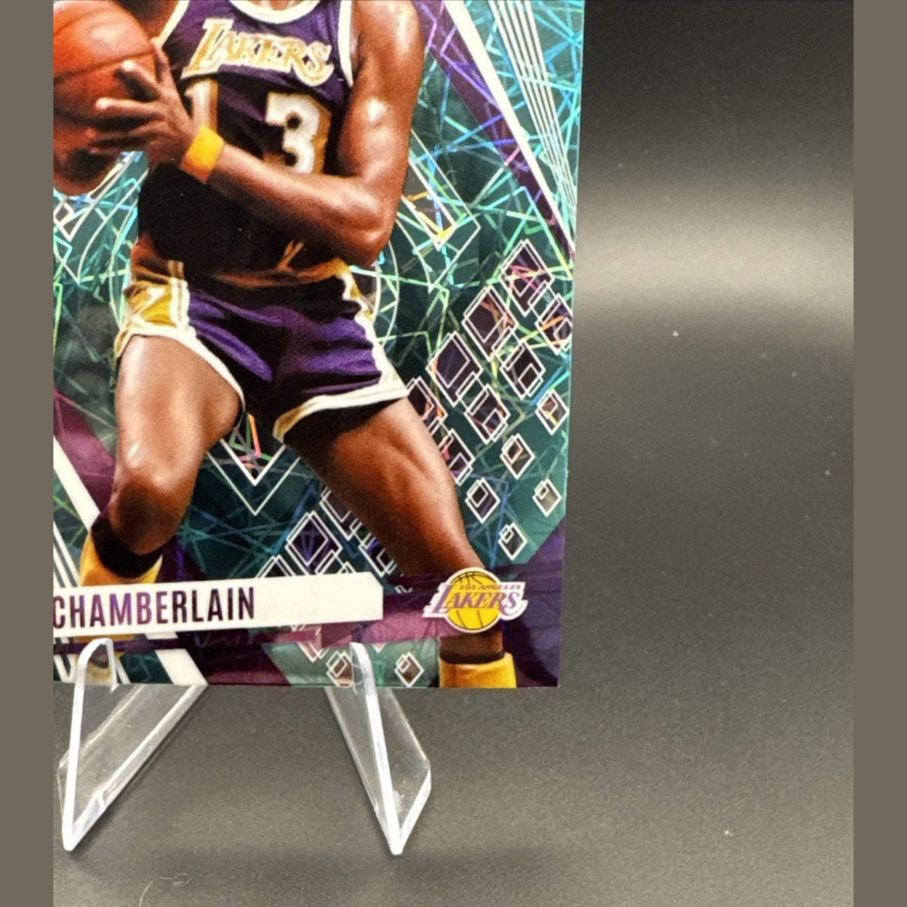 2023-24 Panini Phoenix Wilt Chamberlain #34 Teal Laser - Lakers HOF