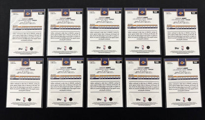 Topps 2025-26 LeBron James #150 LA Lakers Flagship Set NBA Basketball 10x lot