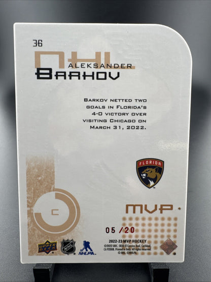 2022-23 Upper Deck MVP Colors and Contours Green 1/20 Aleksander Barkov #36