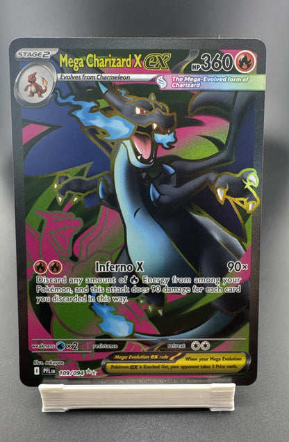 Mega Charizard X ex 109/094 Me02: Phantasmal Flames Holo