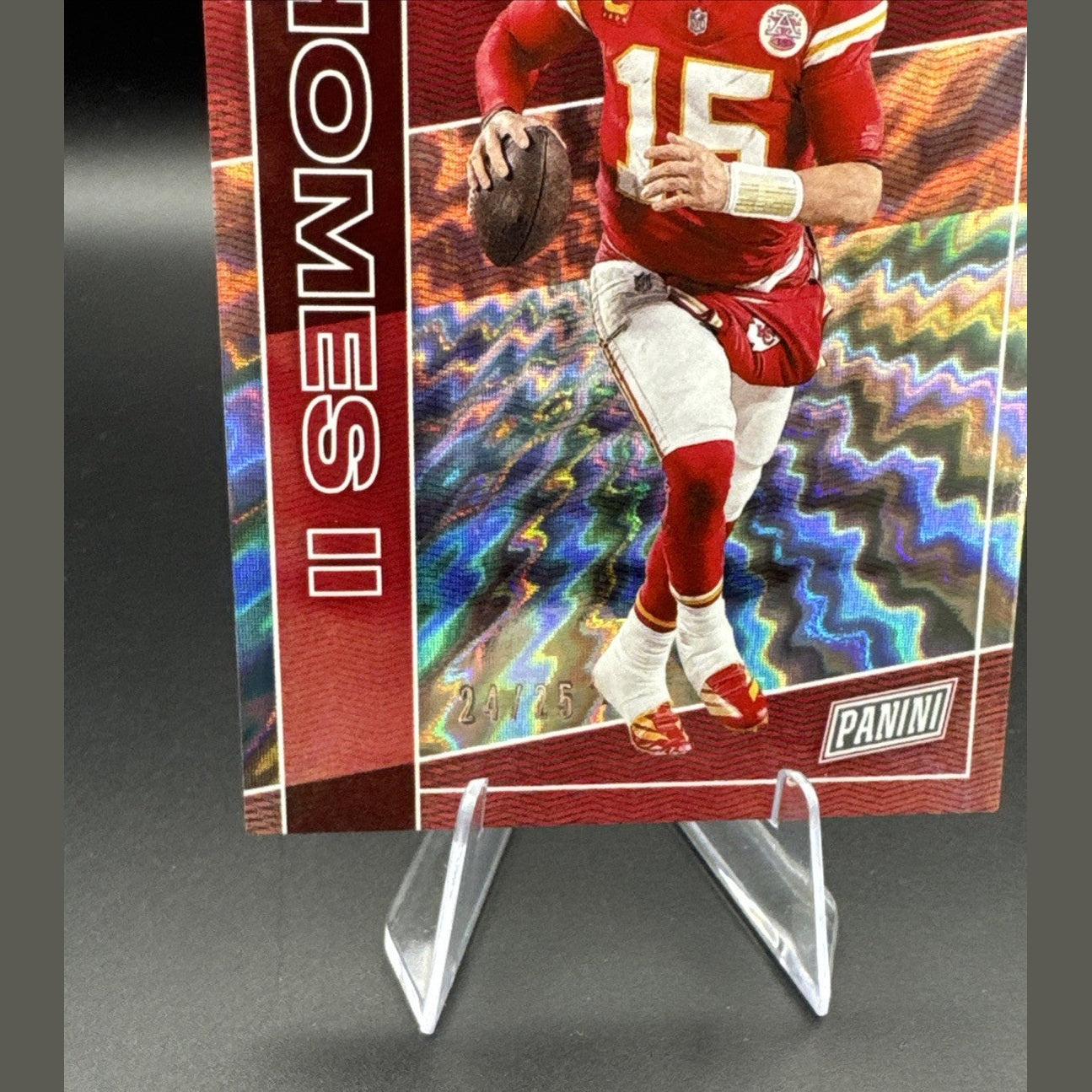 2025 The National Silver Pack Lightning Spokes #18 Patrick Mahomes 24/25 Chiefs