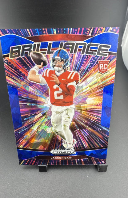 2025 Panini Prizm Draft Picks - Brilliance Jaxson Dart #11 Blue Ice Prizm...
