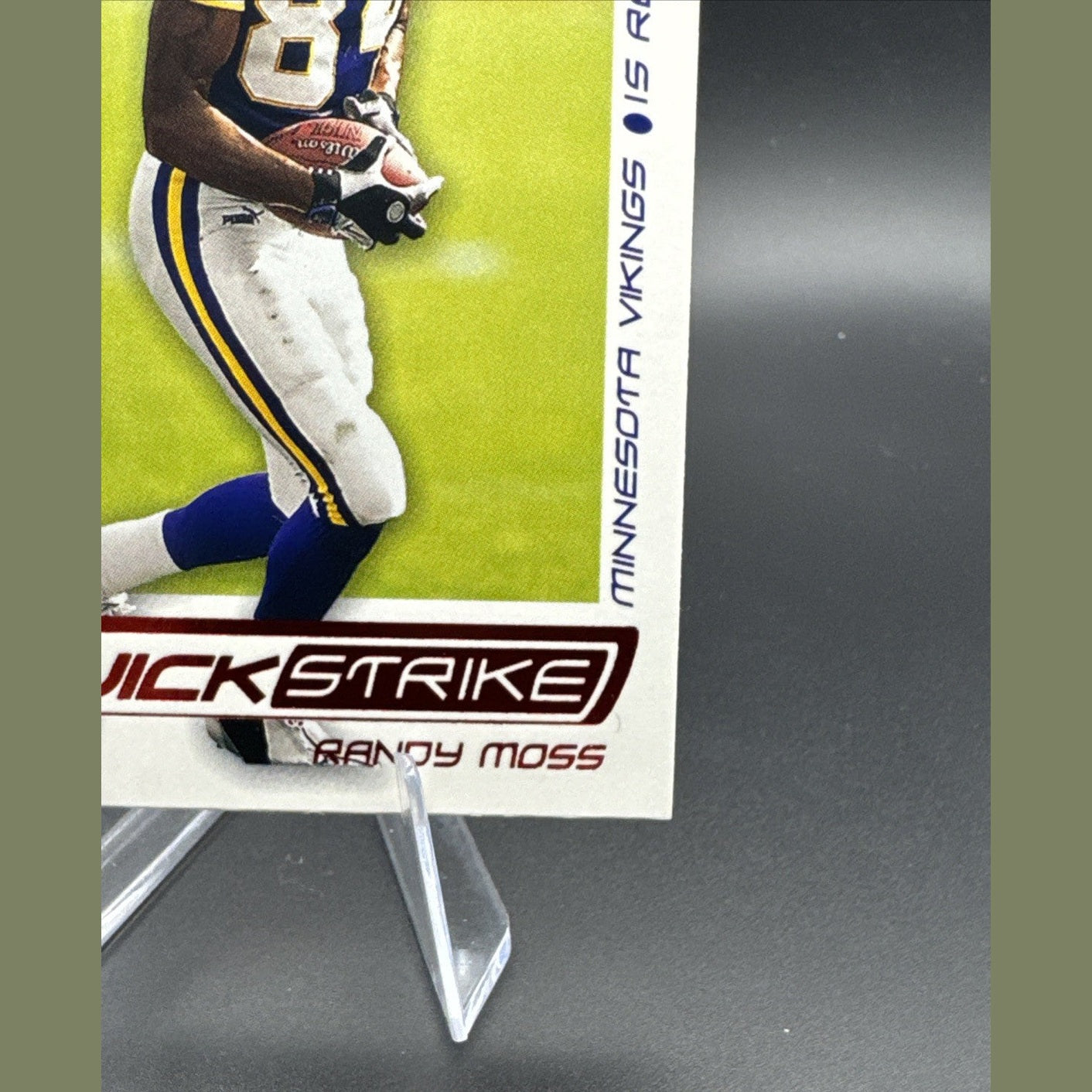 2001 Fleer Ultra Randy Moss Quick Strike Insert 8 QS Minnesota Vikings