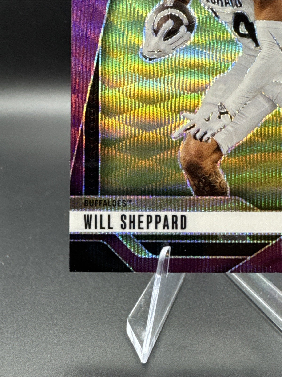 2025 Panini Prizm Draft Picks Will Sheppard Purple Prizm Colorado #23