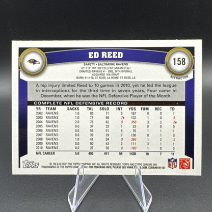 2011 Topps Chrome - Ed Reed #158 Refractor