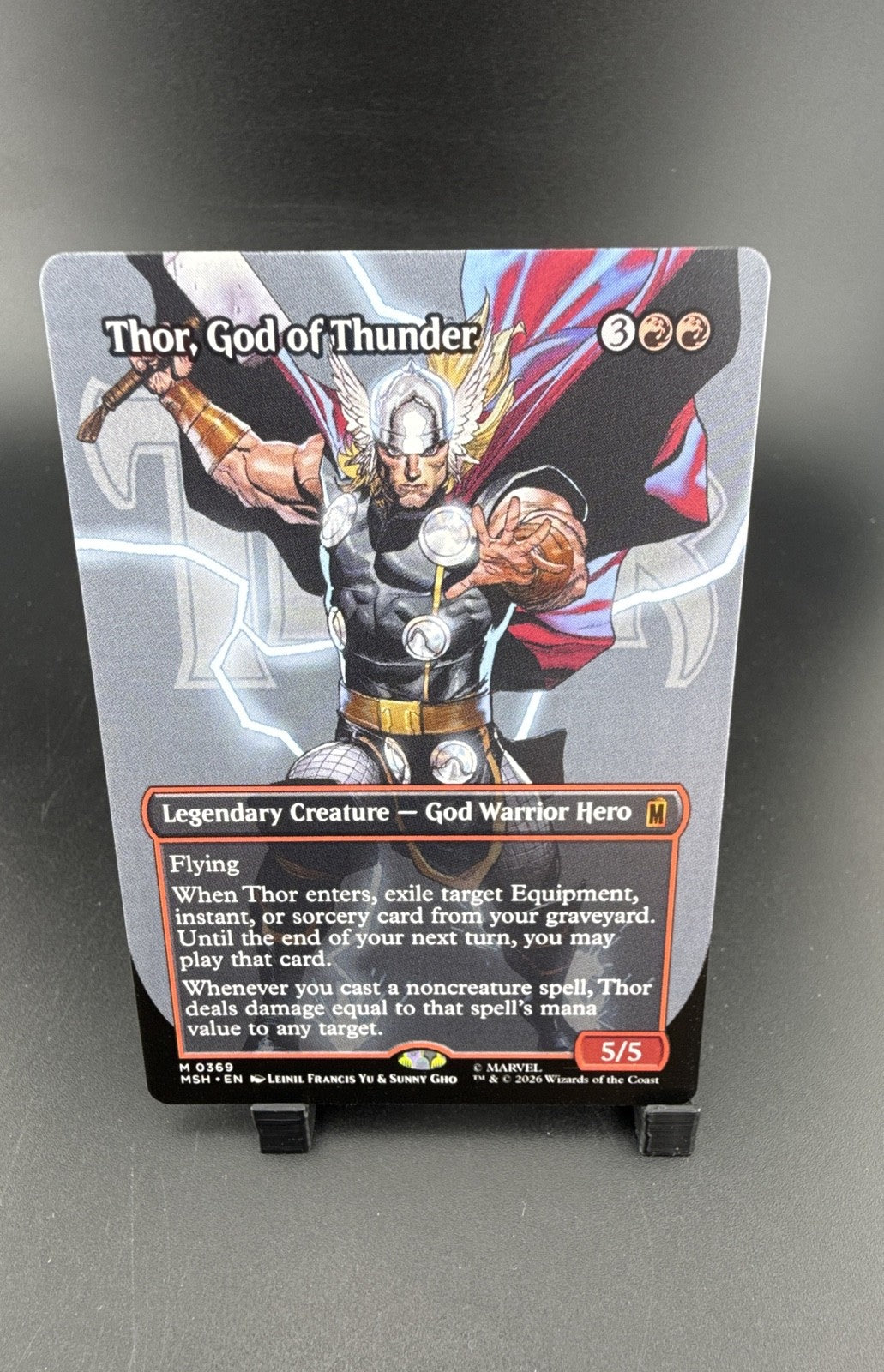 Thor, God of Thunder (Borderless) (0369) Marvel Super Heroes Regular