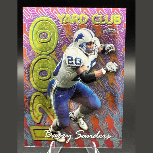 1999 Topps Chrome 1200 Yard Club Barry Sanders Card #AE7