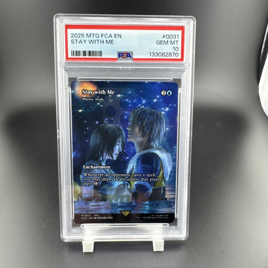 Stay with Me - Rhystic Study (Showcase) Final Fantasy: Through the Ages PSA 10