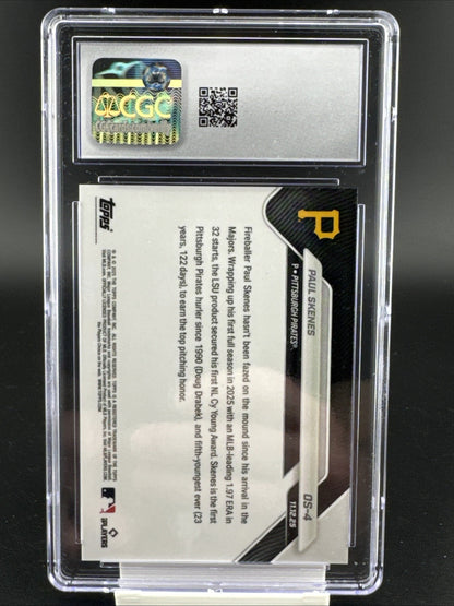 2025 Topps Now - Off-Season Paul Skenes #OS-4 CGC 10