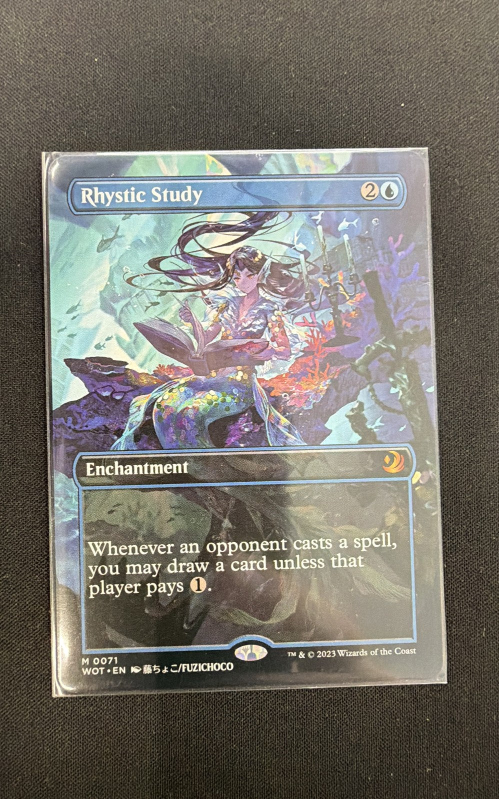 Rhystic Study (Anime Borderless) Wilds of Eldraine: Enchanting Tales Regular