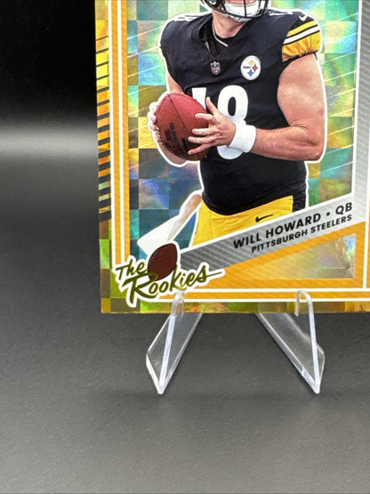 2025 Panini Donruss The Rookies Will Howard No. 10 Pittsburgh Steelers RC