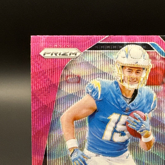2024 Panini Prizm - Rookies Ladd McConkey #365 Pink Wave Prizm (RC)