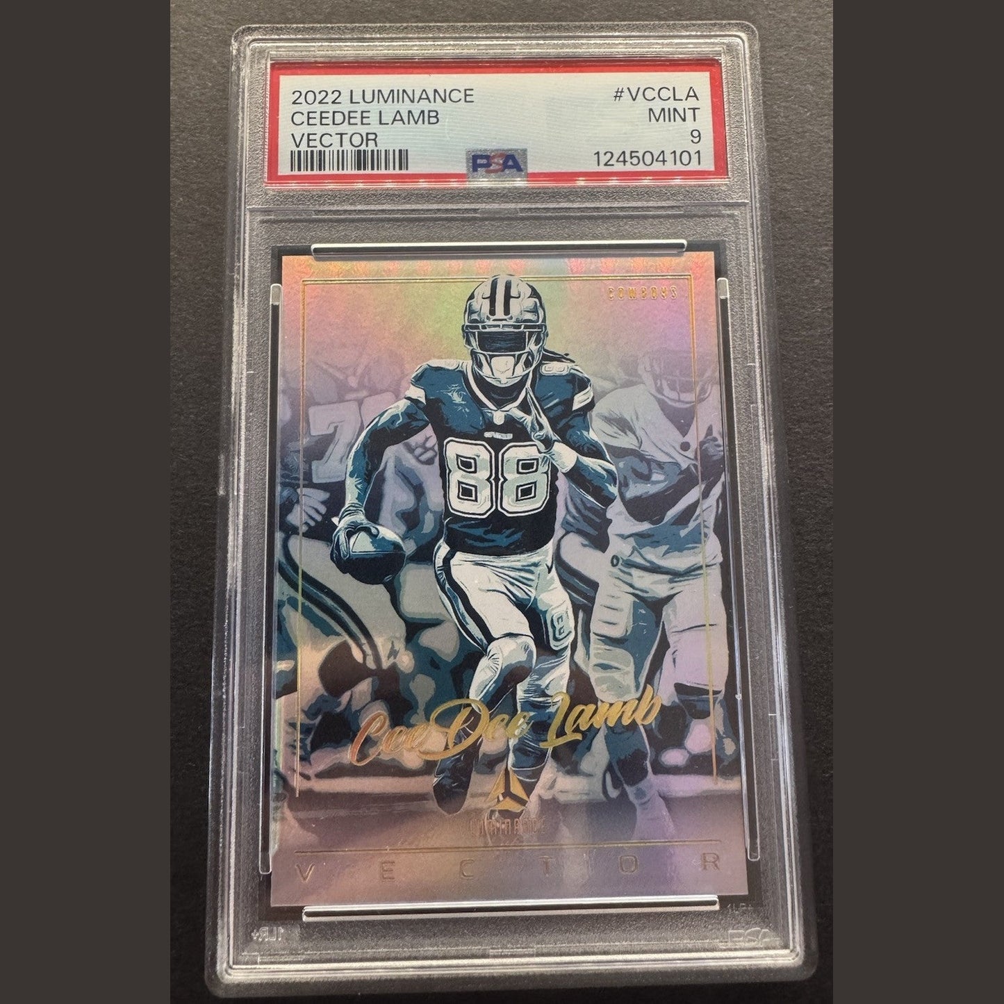 2022 Luminance Ceedee Lamb Vector #vccla Cowboys Case Hit SSP PSA 9 POP 4