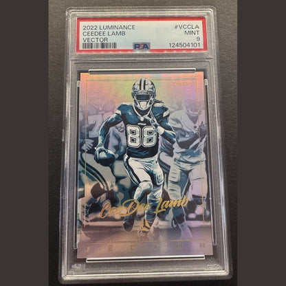 2022 Luminance Ceedee Lamb Vector #vccla Cowboys Case Hit SSP PSA 9 POP 4