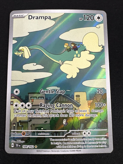 Pokémon TCG Drampa Illustration Rare 184/162 SV05 Temporal Forces Holo 120 HP