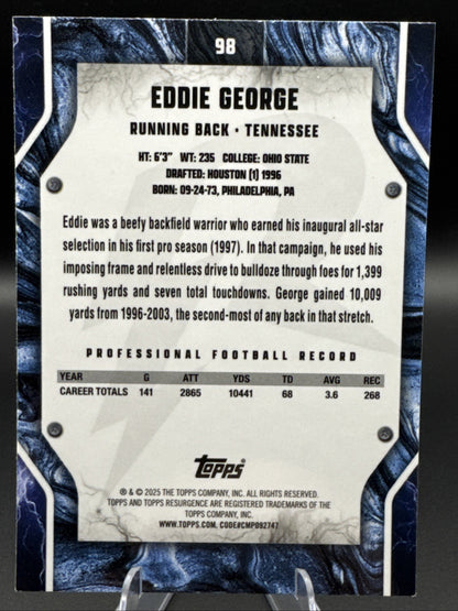 2024 Topps Resurgence - Eddie George #98 Sky Blue & Pink 101/199