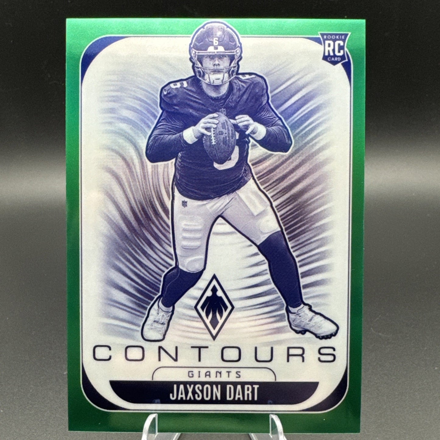 JAXSON DART RC 33/99 - SP GREEN PRIZM CONTOURS #24 - 2025 Panini Phoenix RC