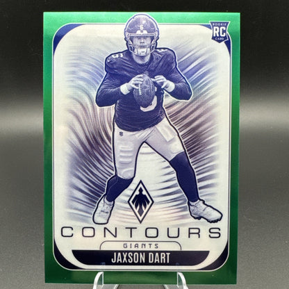 JAXSON DART RC 33/99 - SP GREEN PRIZM CONTOURS #24 - 2025 Panini Phoenix RC