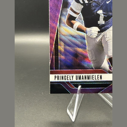 Princely Umanmielen 2025 Prizm Draft Picks Purple Wave Rookie #92