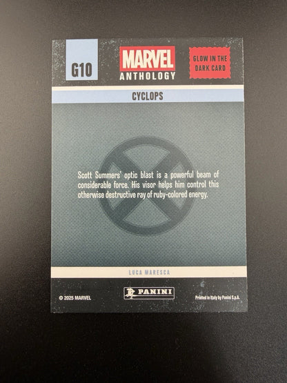 2025 Panini Marvel Anthology Treasure Box  Glow In The Dark Insert # G10 Cyclops