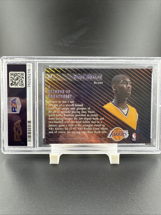 1996 Stadium Club Kobe Bryant #52 Rookie Members Only With Coating PSA 10
