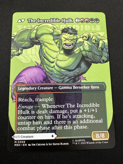1x Bruce Banner // The Incredible Hulk (0359) - Borderless MTG - Marvel Super He