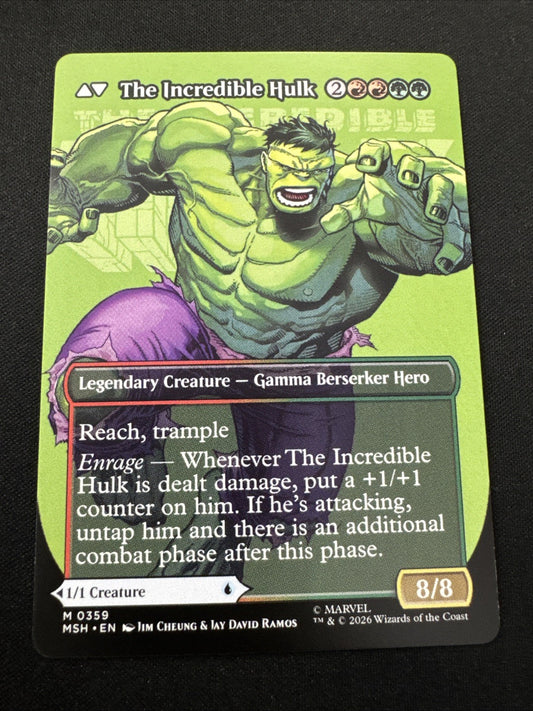 1x Bruce Banner // The Incredible Hulk (0359) - Borderless MTG - Marvel Super He