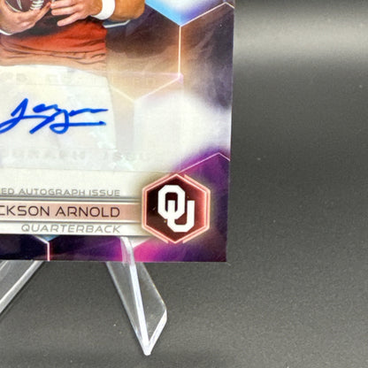 2023 Bowman U Best Football Jackson Arnold Auto Refractor RC Rookie Autograph