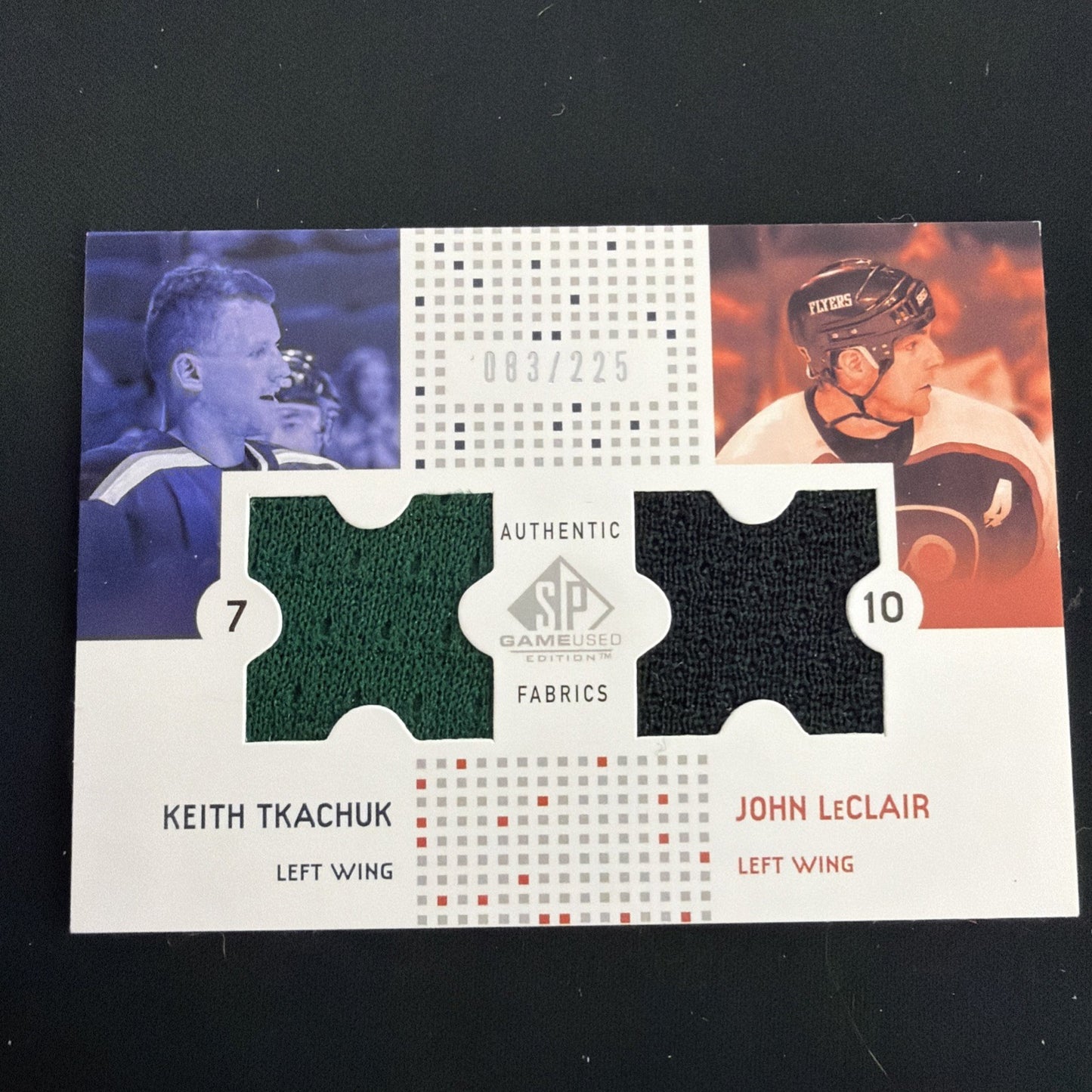 2002-03 SP Game Used - Authentic Fabrics Combos Keith Tkachuk, John LeClair...