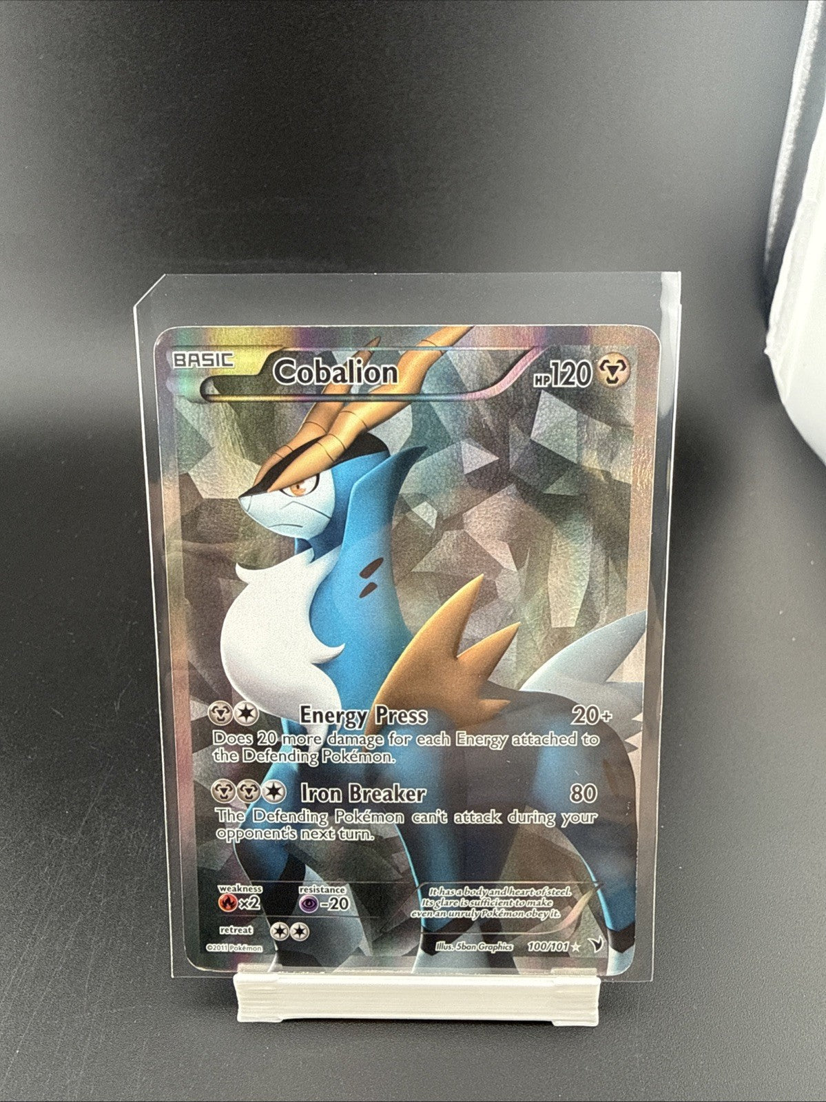 Pokemon Black And White  Noble Victories Cobalion 100/101 Full Art