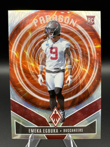 Emeka Egbuka 2025 Panini Phoenix Paragon Silver RC #3 Buccaneers