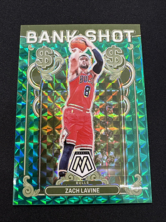Zach Lavine Panini Mosaic Bank Shot Prizm #8 Bulls /75 Basketball 2023-24
