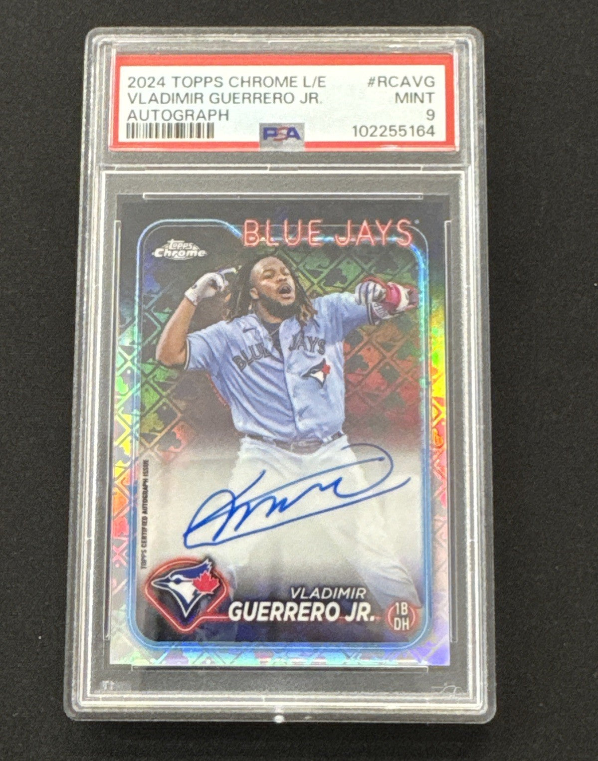 2024 Topps Chrome L/E  Mlb Refractor Chrome Autographs Vladimir PSA 9