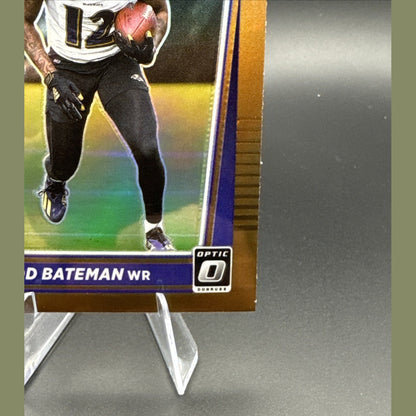 2021 Donruss Optic Rated Rookie Rashod Bateman #210 Bronze Prizm