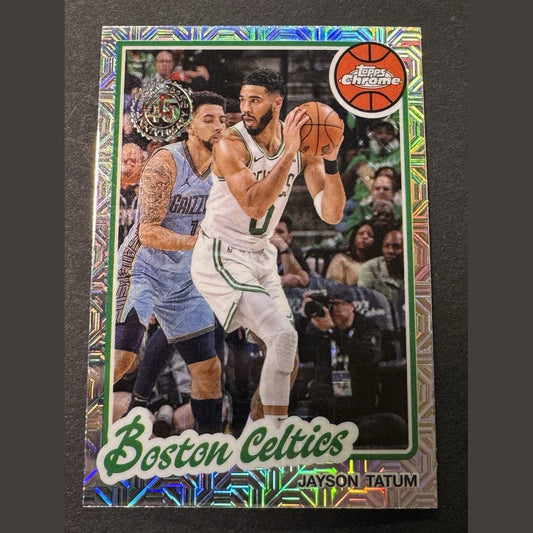 2025-26 Topps Silver Pack Chrome Jayson Tatum #TC-JT Mojo Refractor