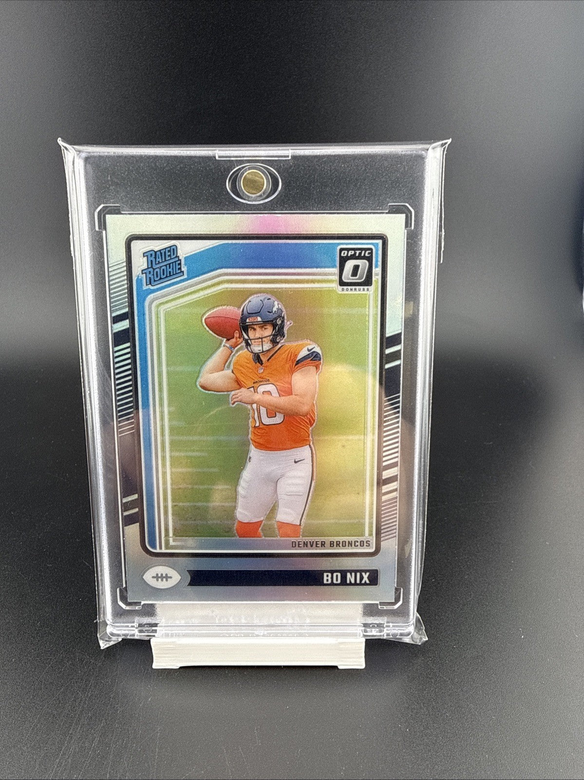 2024 Panini Donruss Optic - Rated Rookie Bo Nix #369 Holo Prizm (RC)
