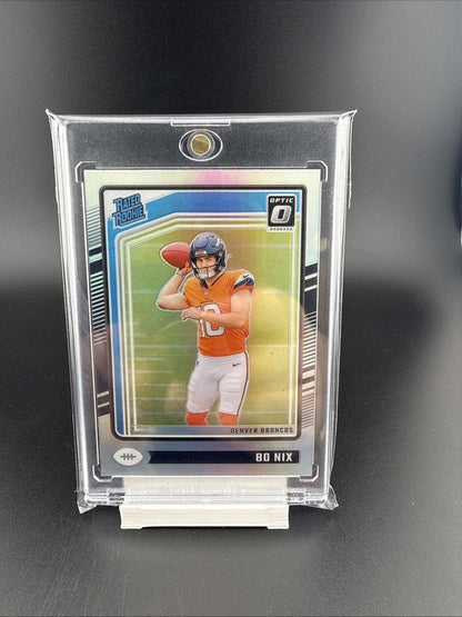 2024 Panini Donruss Optic - Rated Rookie Bo Nix #369 Holo Prizm (RC)