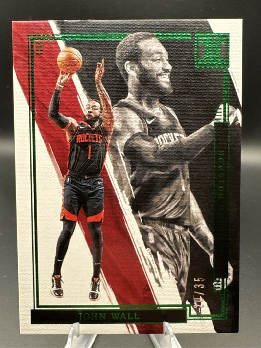 John Wall Green 20/35 2021-22 Panini Impeccable #46 Houston Rockets