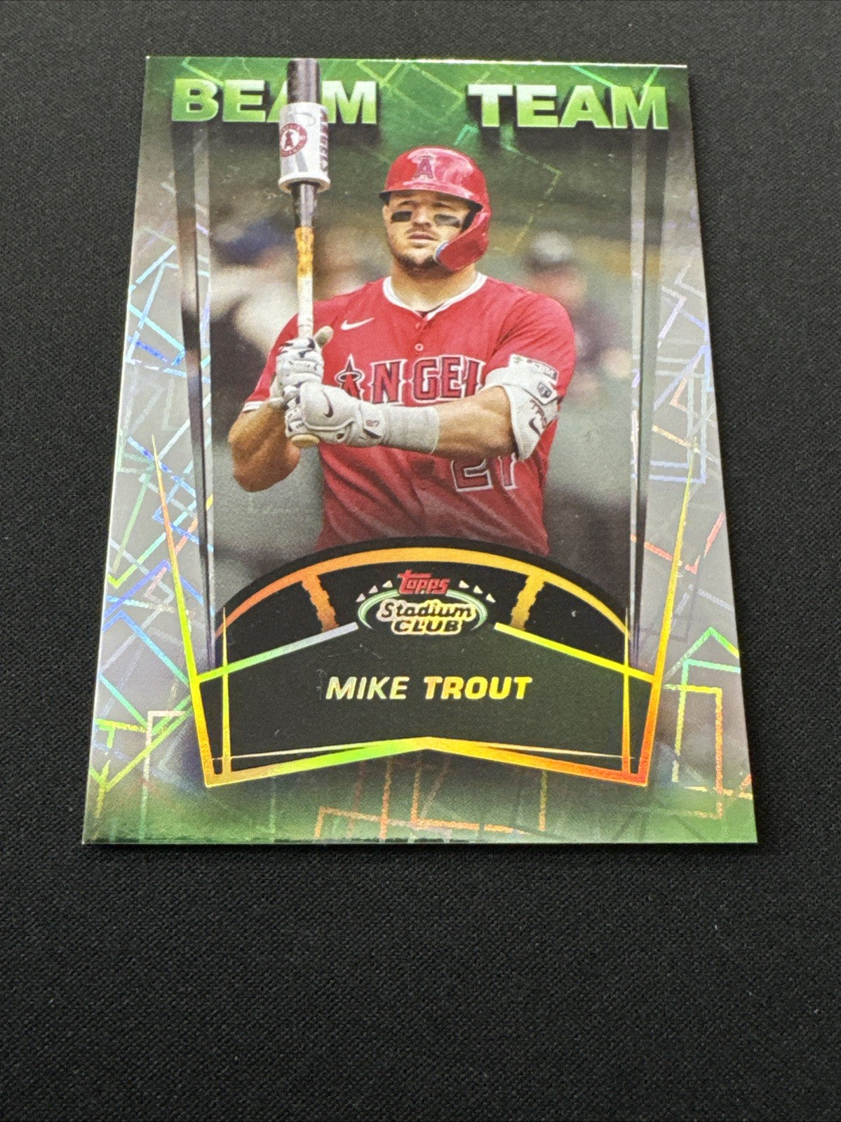2025 Topps Stadium Club Mike Trout Beam Team SSP Case Hit #BT-14