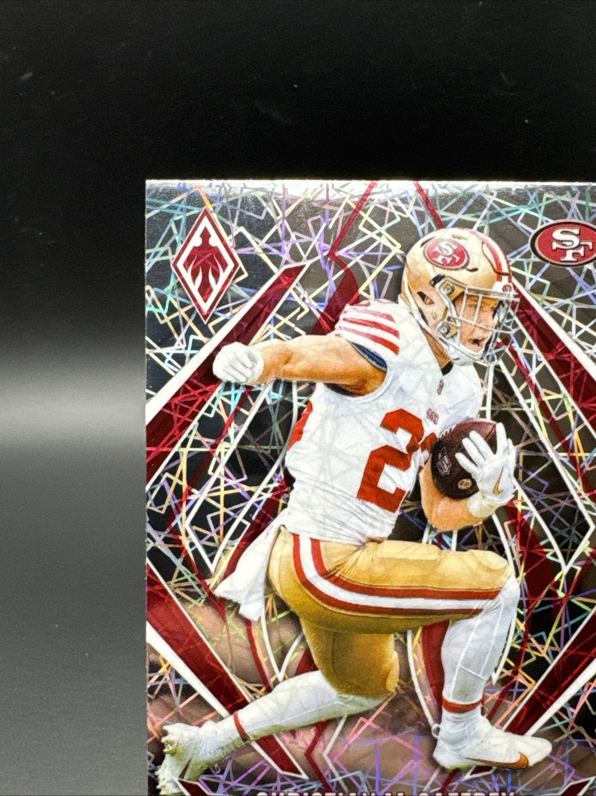 CHRISTIAN MCCAFFREY #26 2024 PANINI PHOENIX 49ERS LAZER