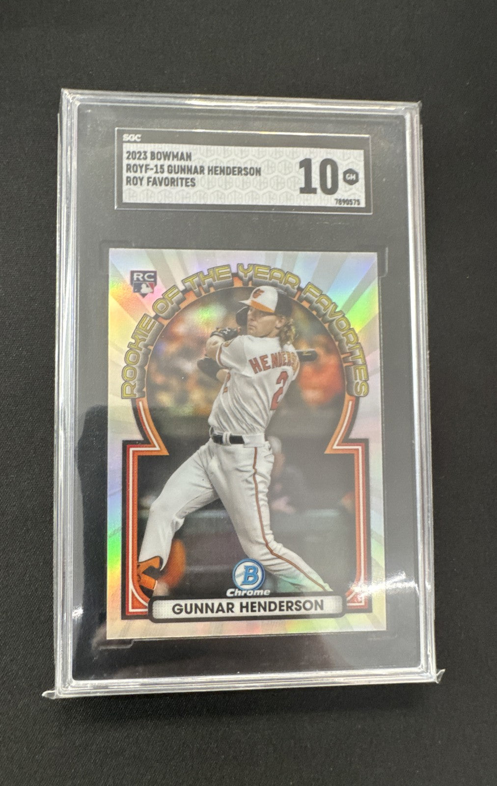 2023 Bowman - Rookie of the Year Favorites Gunnar Henderson #ROYF-15 (RC)