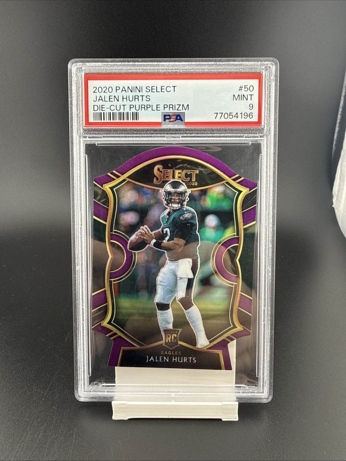 Jalen Hurts 2020 Select Die Cut Purple Concourse #50 Rookie Rc Card PSA 9 🔥🔥