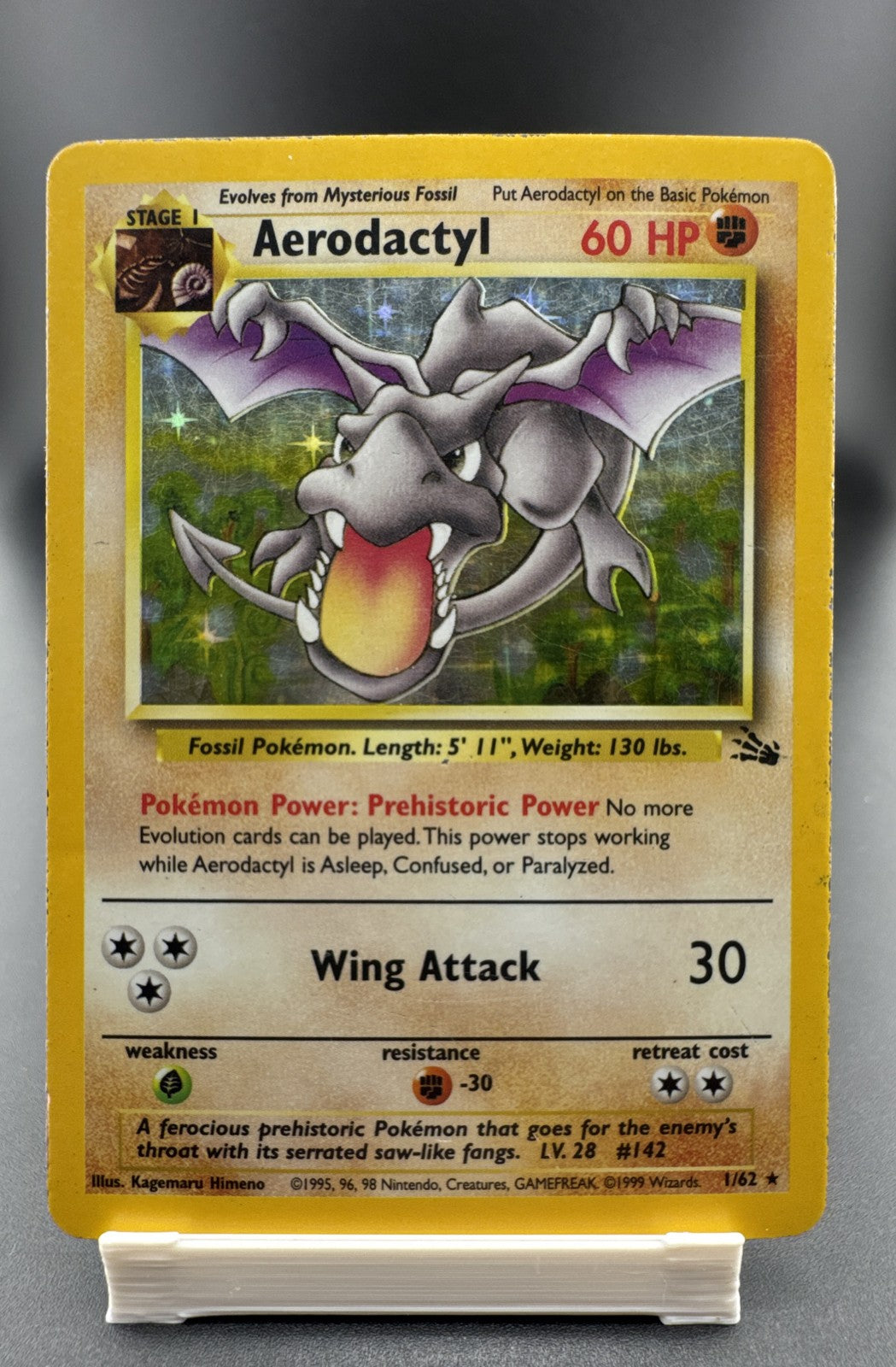 Aerodactyl 1/62 Fossil Holo