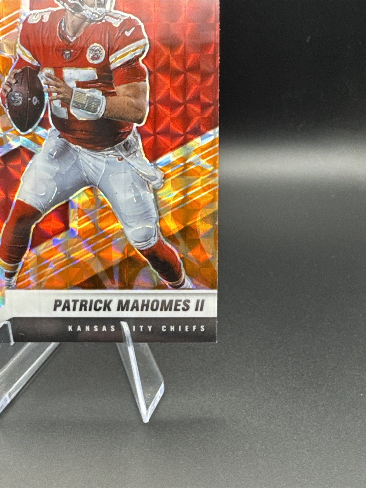 2021 Panini Mosaic Mosaic Reactive Orange #1 Patrick Mahomes Chiefs