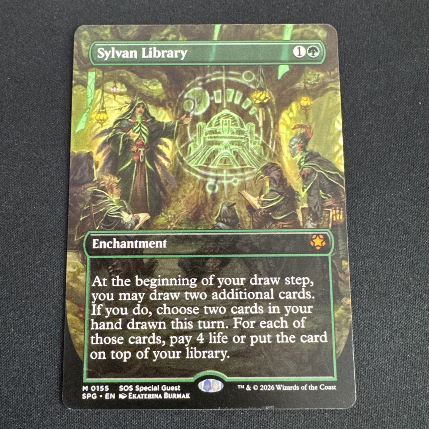 MTG Sylvan Library Enchantment Mythic Special Guests regular  2026 #0155 Rare